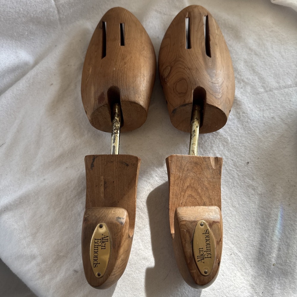 Allen Edmonds Cedar Shoe Trees Gold Label Mens Size Large Made in USA